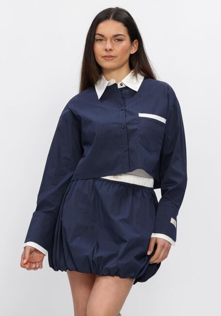 THE LOLA CLUB STEPH BLOUSE Blouses Bleu fonc&eacute; - large