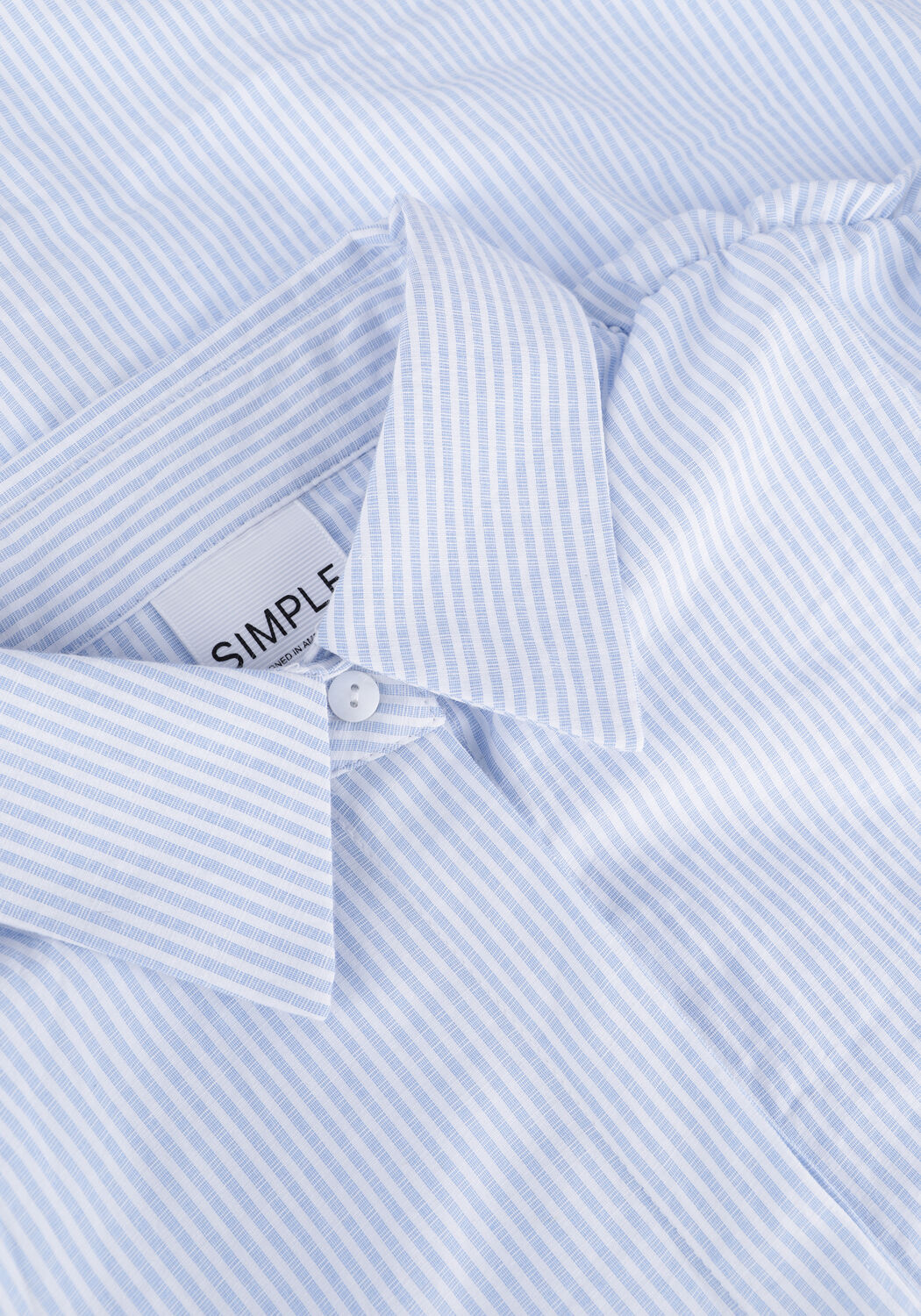 Blauwe SIMPLE Midi jurk XENA - large