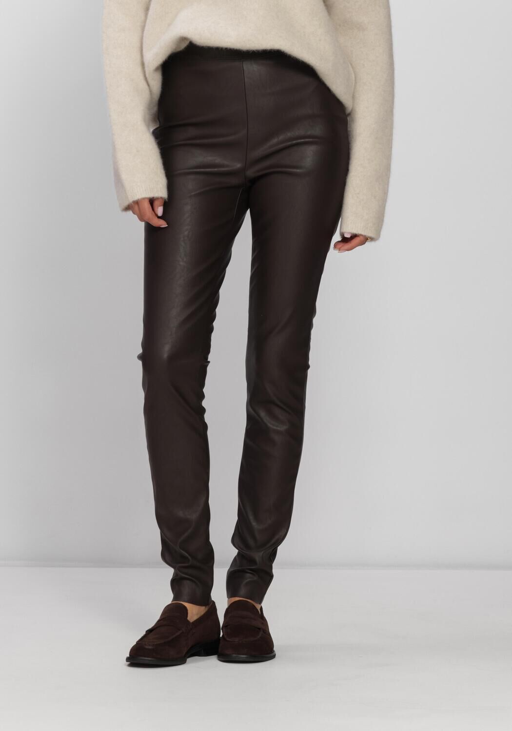 KNIT-TED Legging AMBERLY en marron - large