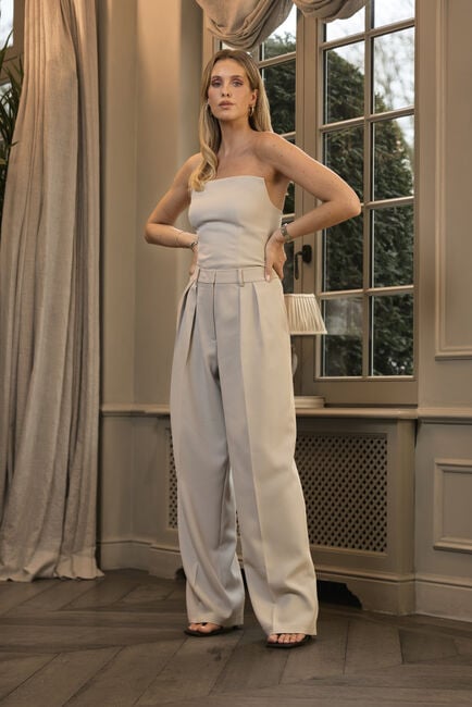 Zand OMODA ATELIER Wijde broek X MODEROSA - ECHO - large