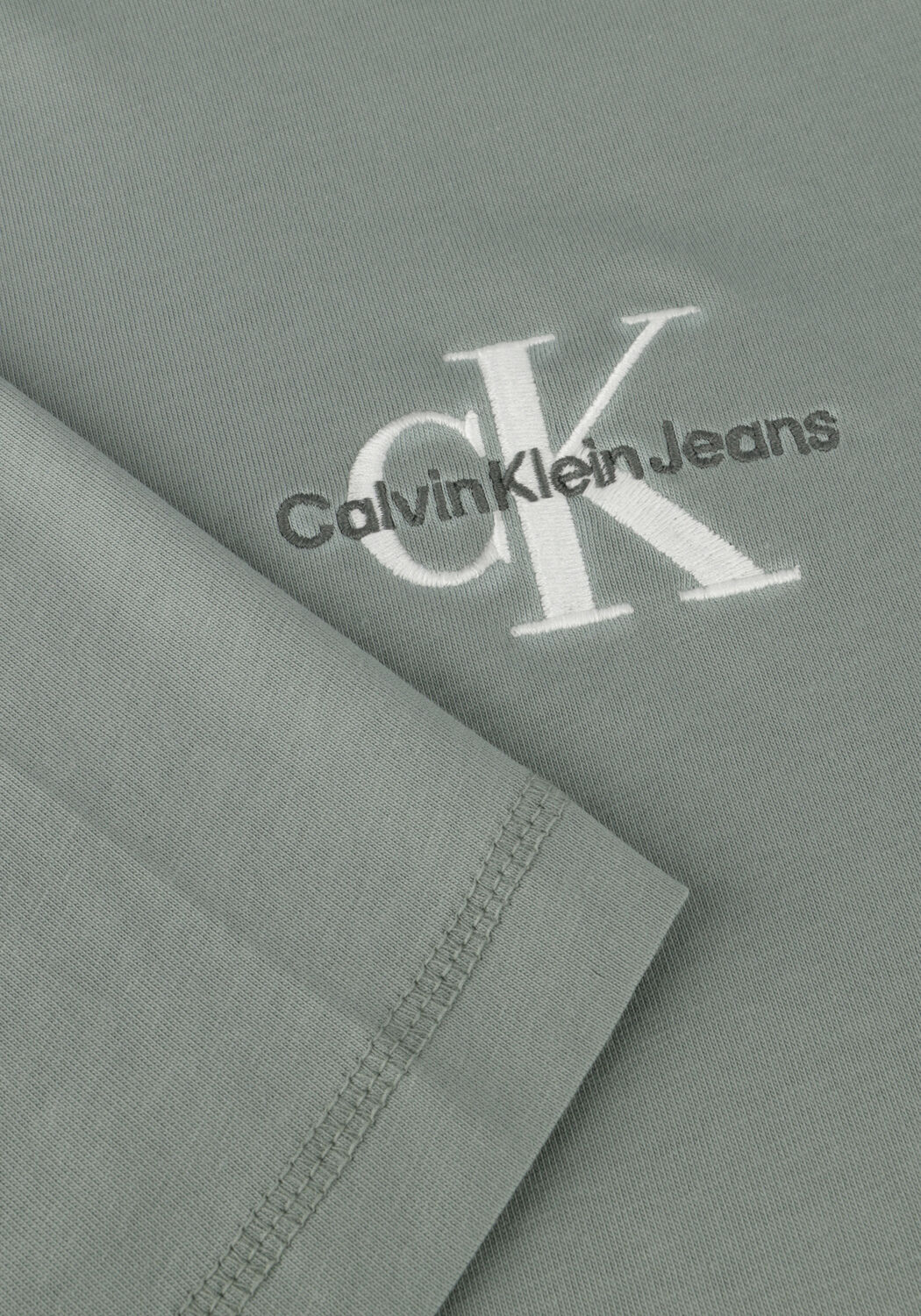 Grijze CALVIN KLEIN T-shirt MONOLOGO TEE - large