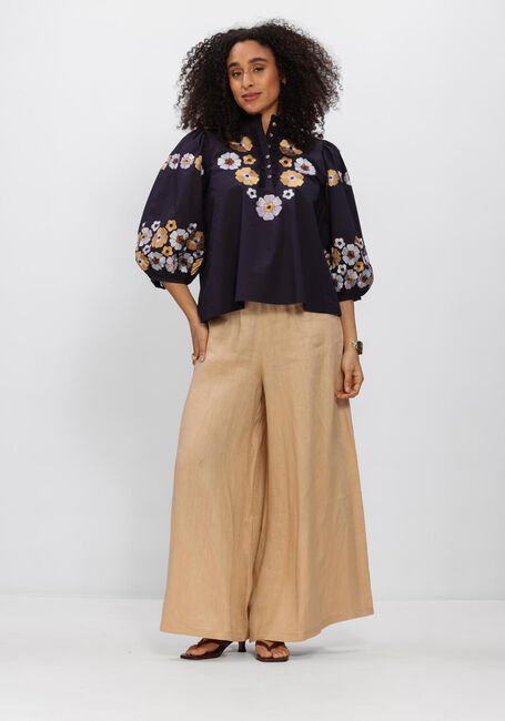 Donkerblauwe ANTIK BATIK  AMANTINA BLOUSE - large