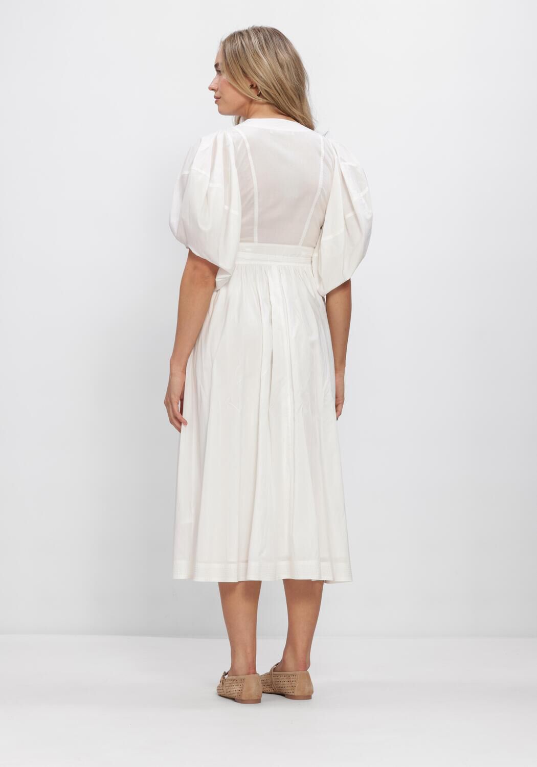 VANESSA BRUNO Robe maxi GELY en blanc - large