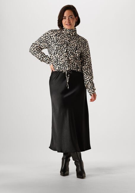 Zwarte ANOTHER LABEL  JUME ANIMAL BLACK SHIRT - large