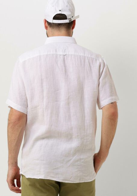Witte TOMMY HILFIGER Casual overhemd PIGMENT DYED LINEN RF SHIRT S/S - large