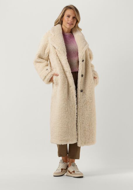 BEAUMONT Manteau Teddy TEDDY STATEMENT COAT Écru - large