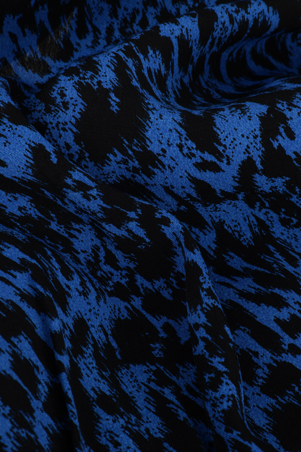 ALIX THE LABEL Mini robe LADIES WOVEN SKETCHY ANIMAL DRESS WITH KNOT en bleu - large