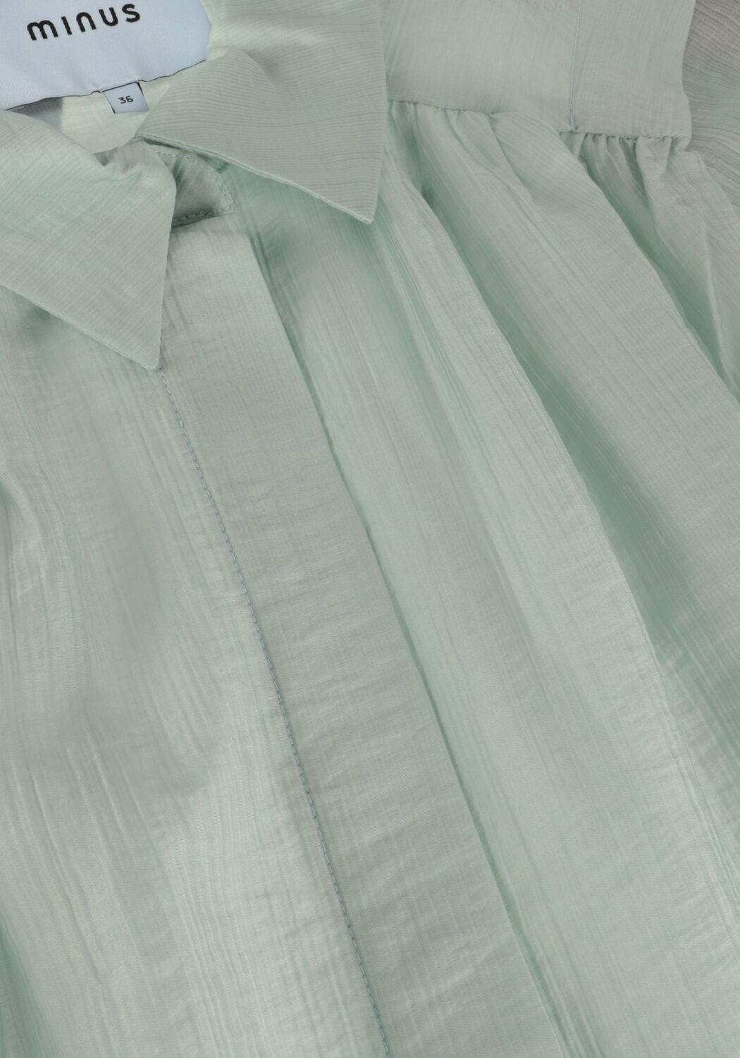 Lichtblauwe MINUS  ANEDA 3/4 SLEEVE SHIRT - large