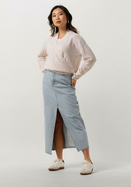 Gebroken wit ANOTHER LABEL Trui LEN KNITTED PULL L/S - large