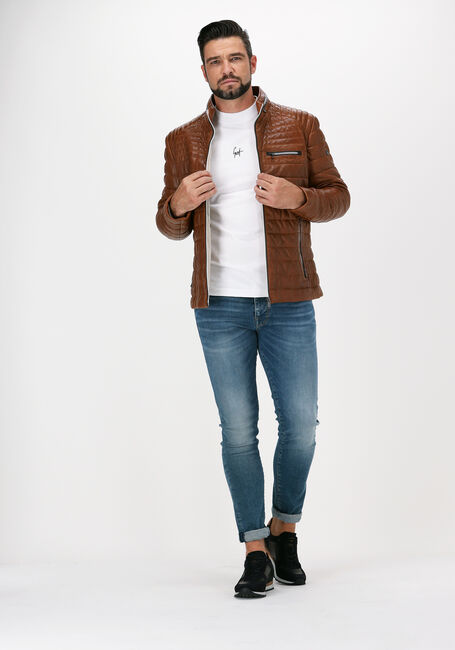 Cognac MILESTONE Leren jas TERENZIO Cognac MILESTONE Leren jas TERENZIO - large
