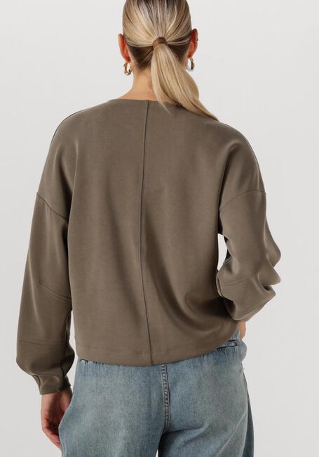 Olijf SUMMUM Trui JERSEY WASHED MODAL SCUBA - large