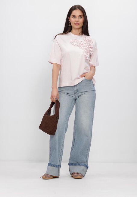 Y.A.S. T-shirt YASVISELY SS TEE en rose - large