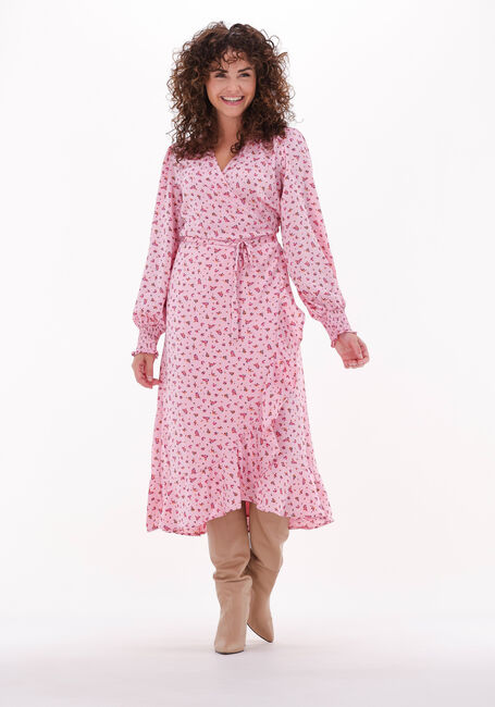 NEO NOIR Robe midi EVA PRECIOUS ROSE DRESS en rose - large