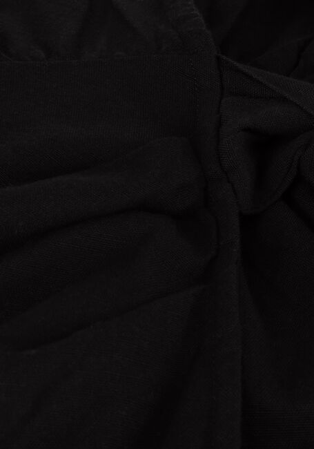 ALIX THE LABEL Mini robe LADIES WOVEN LINEN LOOK WRAP DRESS en noir - large