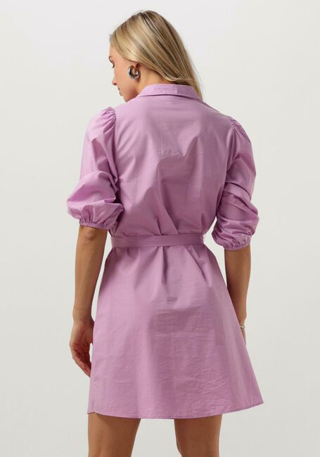 Paarse MSCH COPENHAGEN Mini jurk MSCHCEDRICA ABIELLA 3/4 SHIRT DRESS - large
