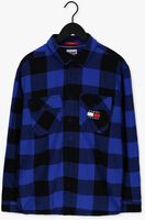 Blauwe TOMMY JEANS Overshirt TJM SHERPA FLANNEL OVERSHIRT
