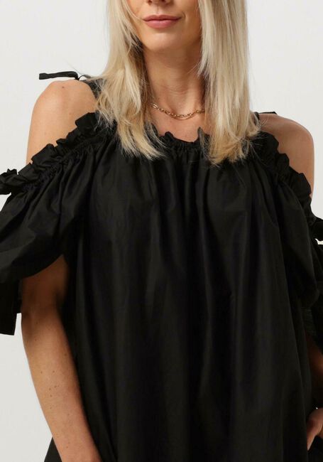 Zwarte OBJECT Midi jurk OBJCARLA S/S DRESS 127 - large