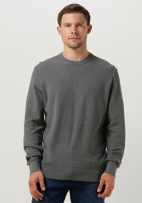 Grijze PROFUOMO Trui PULLOVER CREW NECK - large