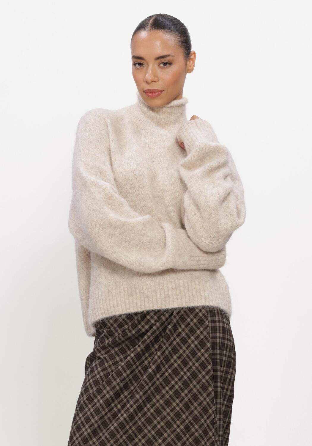Beige BEAUMONT Trui ANGELA PULLOVER - large