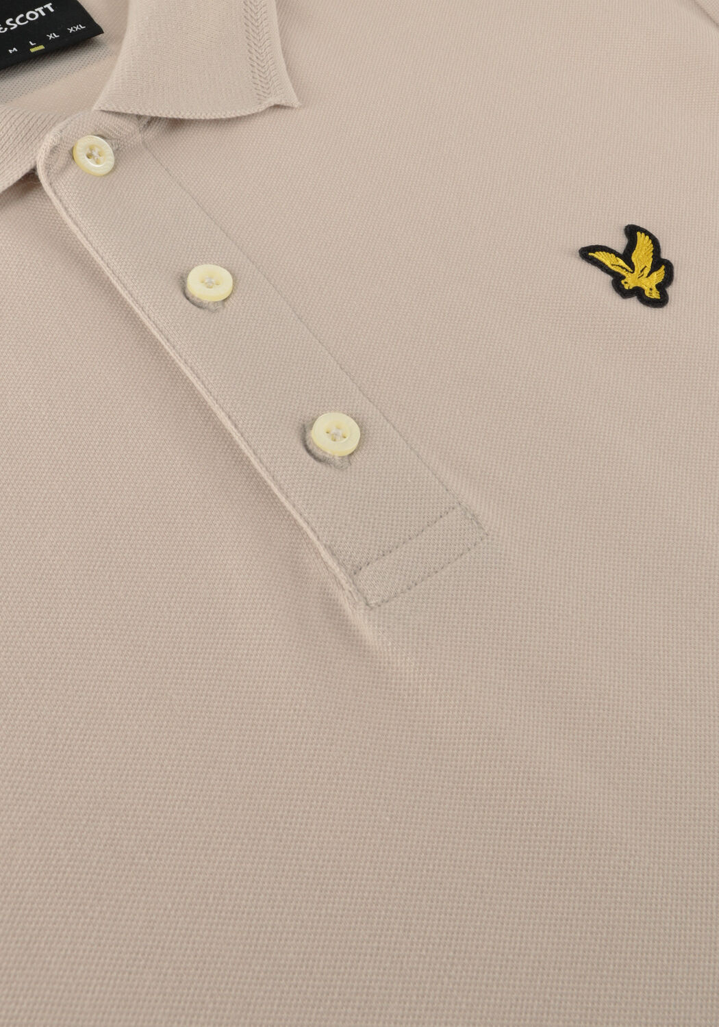 LYLE & SCOTT Polo CREST TIPPED POLO SHIRT en beige - large