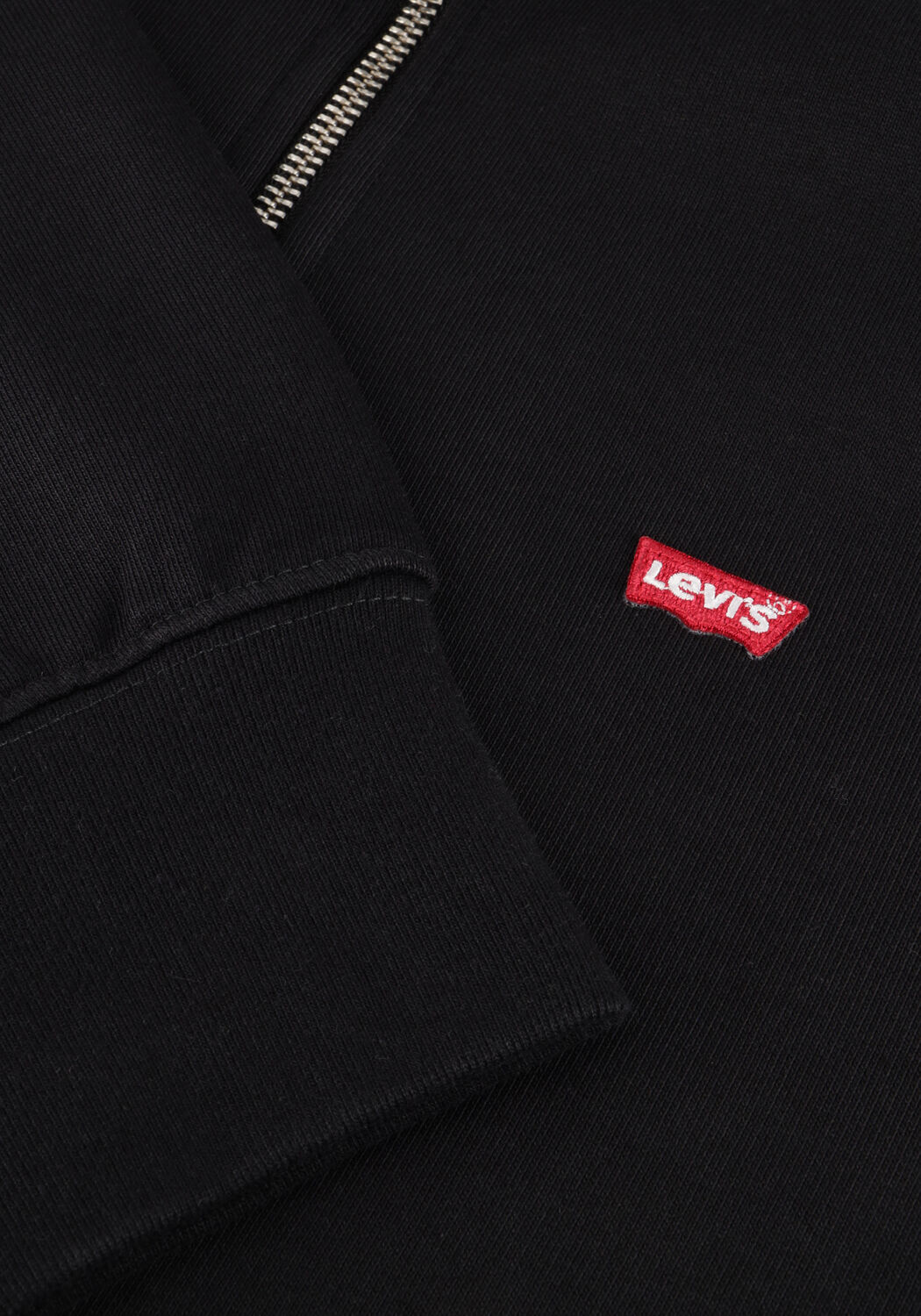 Zwarte LEVI'S Trui ORIGINAL HM 1/4 ZIP - large