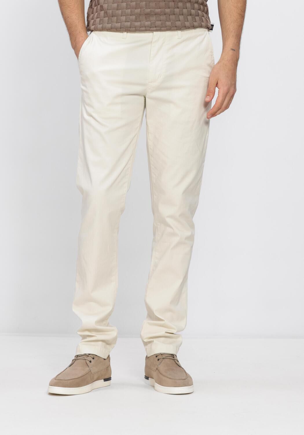 TOMMY HILFIGER Pantalons longs BLEECKER PRINTED STRUCTURE &Eacute;cru