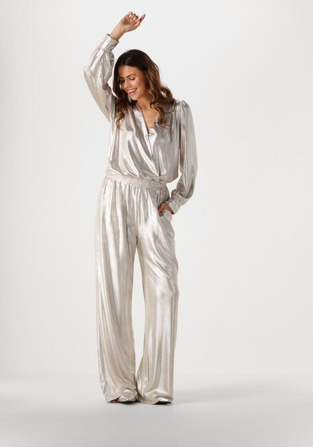 AMAYA AMSTERDAM Pantalon JELLA PANTS en argent - large