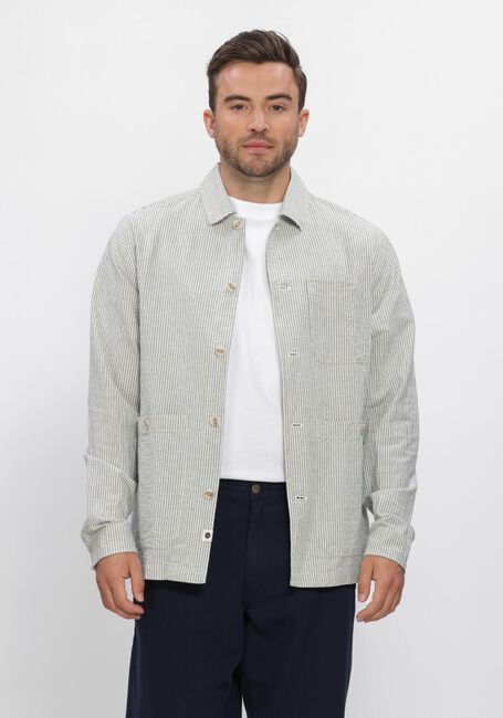 ANERKJENDT AKODIN STRIPE OVERSHIRT Surchemises en vert - large