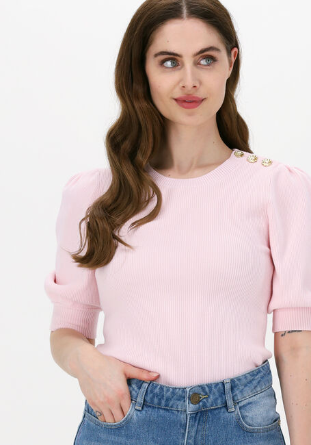 FABIENNE CHAPOT Pull LILLIAN SHORT SLEEVE PULLOVER Rose clair - large