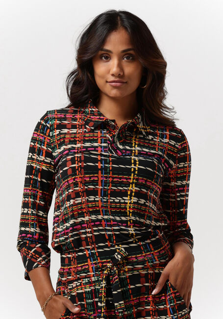 Zwarte VANILIA  COLOURED CHECK POLO - large