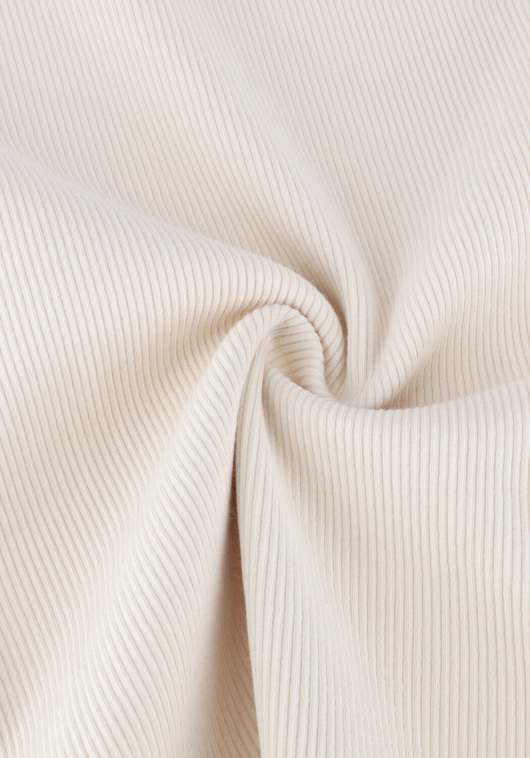 Ecru TOMMY JEANS T-shirt TJW SLIM ESSENTIAL RIB SS EXT - large