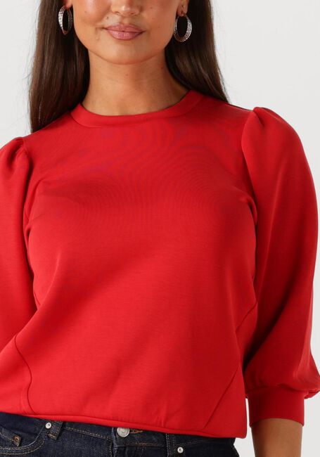 Rode SELECTED FEMME T-shirt SLFTENNY 3/4 SWEAT TOP - large