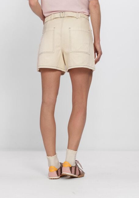 OBJECT Pantalon courts OBJANDREA HW SHORTS en beige - large