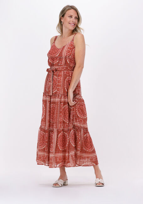 Bruine FREEBIRD Maxi jurk YEDDA MAXI DRESS - large
