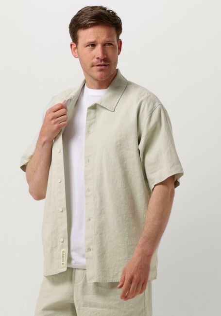 WOODBIRD Chemise décontracté WBBANKS LINEN SHIRT Menthe - large