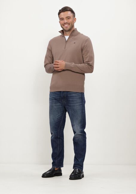 G-STAR RAW Pull CORE REFINED HALF ZIP KNIT en camel - large