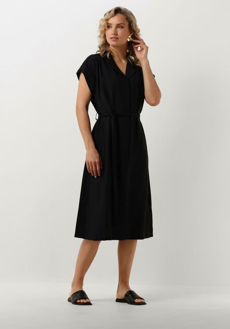 Zwarte MSCH COPENHAGEN Midi jurk MSCHGINARA BENINA SS DRESS - large
