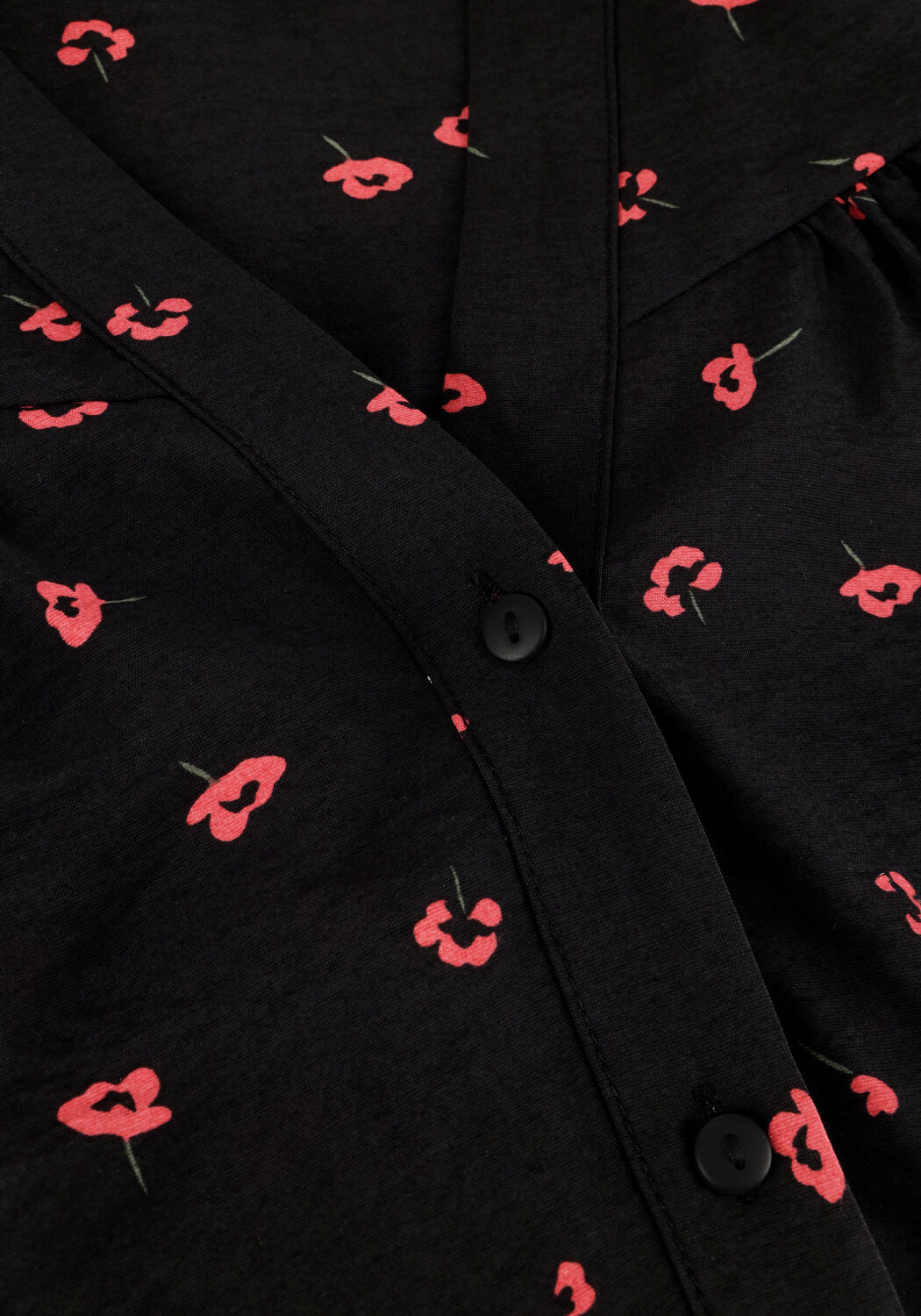 Zwarte MSCH COPENHAGEN  MSCHVINAYA LADONNA SHIRT AOP - large