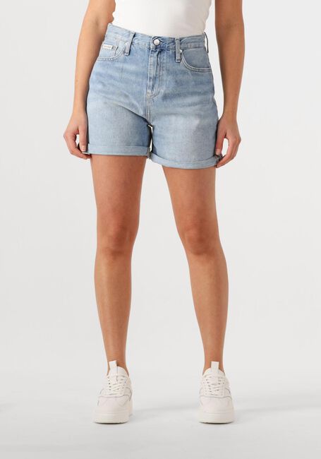 CALVIN KLEIN Pantalon courts MOM SHORT Bleu clair - large