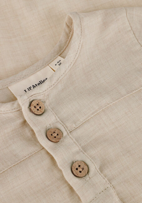 LIL' ATELIER Grenouillères NBMTAROU LS LOOSE BODY SHIRT en beige - large
