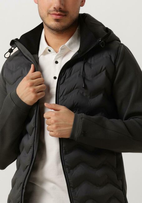 CAST IRON Jack ZIP JACKET INTERLOCK Gris clair - large