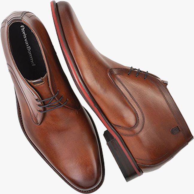 FLORIS VAN BOMMEL SFM-50148 Chaussures à lacets en cognac - large
