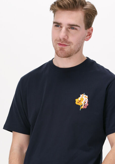 WOODBIRD T-shirt JOON FLOW TEE Bleu foncé - large