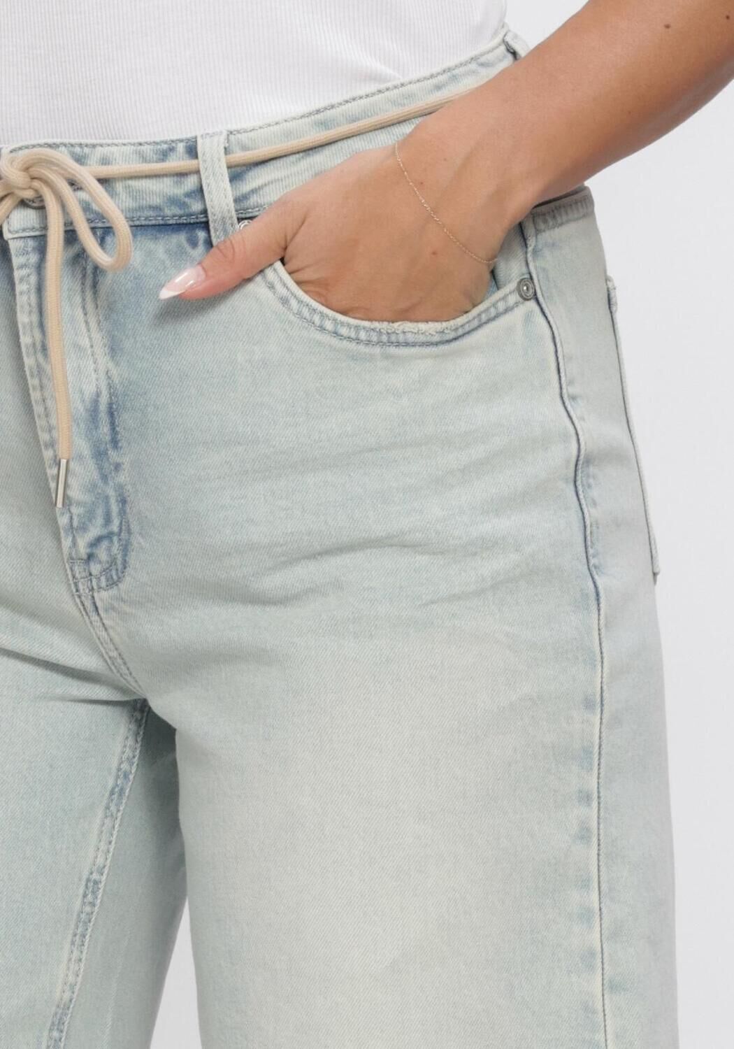 Blauwe CIRCLE OF TRUST Jeans JONA LONG SHORT DNM - large