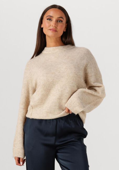Beige SECOND FEMALE Trui BEATE KNIT O-NECK - large