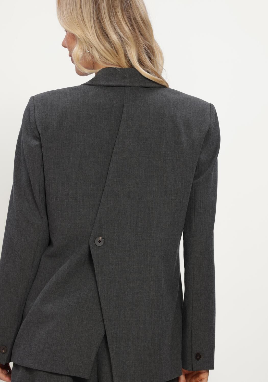 Grijze MSCH COPENHAGEN Blazer MSCHINGE HENRIKE LOOSE BLAZER - large