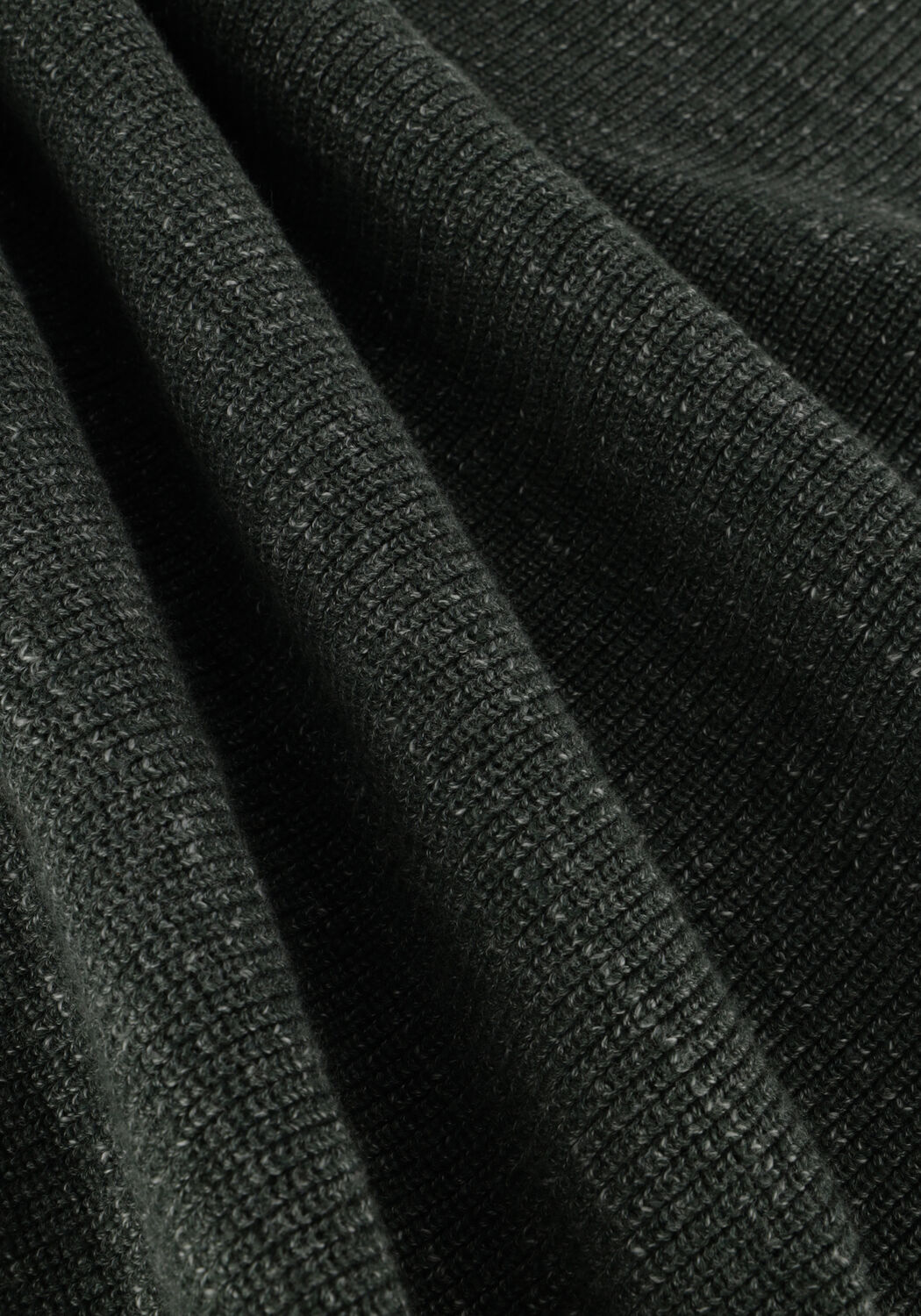 Groene PME LEGEND Trui R-NECK COTTON RIB MELEE KNIT - large