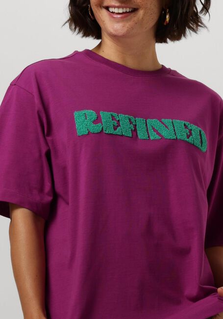 Paarse REFINED DEPARTMENT T-shirt MAGGY - large