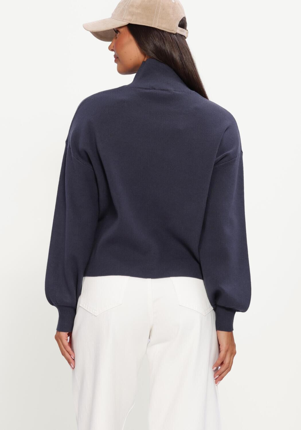 Donkerblauwe MSCH COPENHAGEN Trui MSCHMERCY EAST M PULLOVER - large