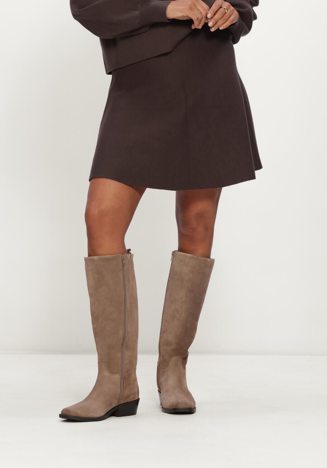 MSCH COPENHAGEN Mini-jupe MSCHMERCY EAST SKIRT en marron - large